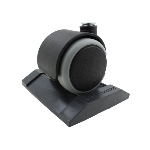 Solid Rubber Furniture Caster Cups For Beds, Sofas & Chairs - Dark Grey